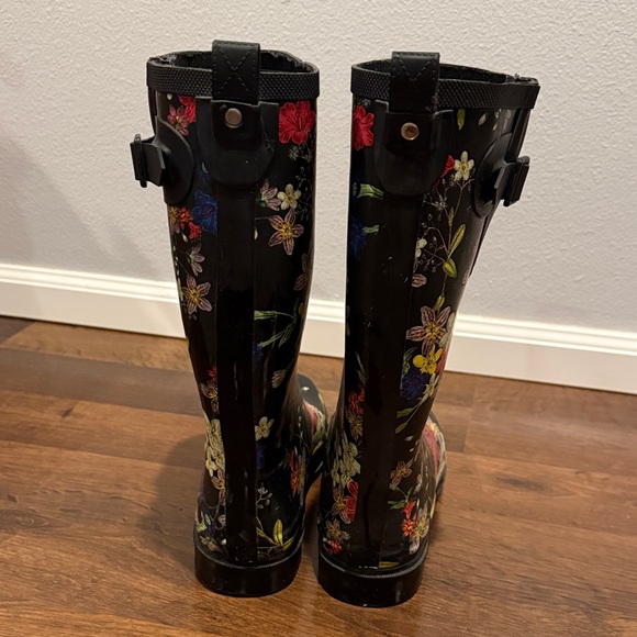 Vintage Floral Women's Rain Boots size 9 - Picture 6 of 7